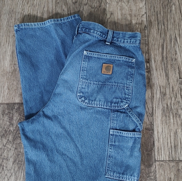 Carhartt dungaree fit carpenter jeans Men's Size 38-32 - Picture 11 of 14